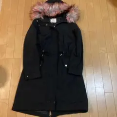 美品 Rady モッズコート ロング ファー ブラック ミニタリー Y2K S