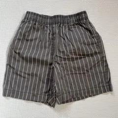 gu ストライプ柄ハーフパンツ グレー 110cm