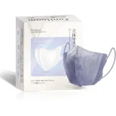 3D立体マスク 不織布マスク 小顔効果 レディース ブルー おしゃれ 通気性