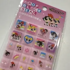パワーパフガールズ タイルシール ピンク ブロックシール