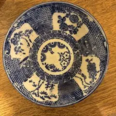 長沼焼 膾皿 微塵唐草 紙刷印判 松竹梅 染付 - メルカリ