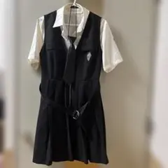 NieR CLOTHING 半袖ミニワンピース ネクタイ付き