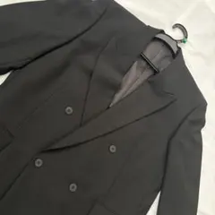 【ウール100%】Visage homme ダブルフォーマルジャケット 黒 XLのサムネイル