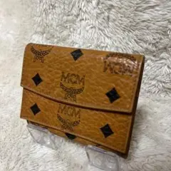 MCM ヴィセトス ラウンドファスナー 長財布 レッド バイカラー - メルカリ