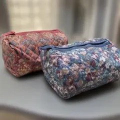リバティー LIBERTY イギリス キルティングポーチ 化粧ポーチ 2点のサムネイル