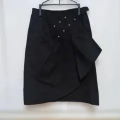 HANAE MORI ブラック タイトスカート ☆美品☆38のサムネイル