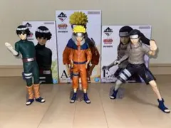 一番くじ ナルト A賞 うずまきナルト D賞 ロック・リー E賞 日向ネジ 3点