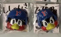 ヤクルトスワローズ つば九郎 フェイスマグネット　でびゅー・ししゅんき2個セット