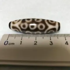 【一点物・祈りの天珠】銀線六眼天珠49×13mm｜財運・守護を願う一粒 一点物・祈りの天珠】銀線六眼天珠49×13mm｜財運・守護を願う一粒