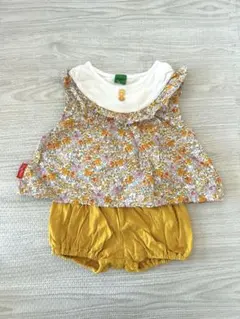 花柄トップスとショートパンツセット 70のサムネイル