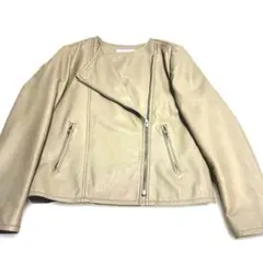 超美品 SIM PLICITE シンフリシテェ 羊革のライダースジャケット Ｍ