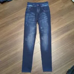 M〜ｌサイス　ブルー　ストレッチパンツ