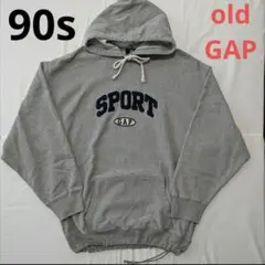 90s old gap ヴィンテージ ビッグロゴ リバースウィーブ パーカー