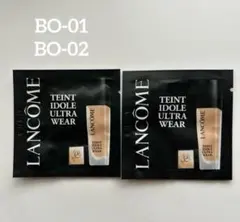 ランコム タンイドル ウルトラウェアN BO-01 BO-02 サンプル