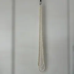 未使用✨ホワイトパール二重巻きネックレス