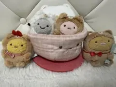レア】＊すみっコぐらし ぬいぐるみマルチトレイ（ふくろう＆すずめ）1