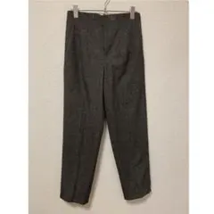 ZARA グレンチェック センタープレス スラックスパンツ