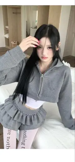 andwang アンドワン kirakira zip パーカー 新品未使用 Kirakira zip up (white)