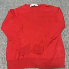 STAMP AND DIARY 長袖ニット レッド