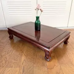 唐木家具 花台 飾り台 黒檀調 紫檀調 座卓 幅77cm 重量約20kg - メルカリ