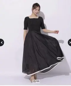 値下げRirandture ５分袖エアリードッキングワンピース新品未使用タグ付き