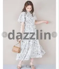 ダズリン　バックリボンプリントワンピース