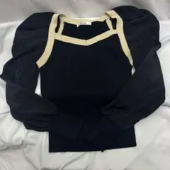 SNIDEL スリーブシアーニットプルオーバー