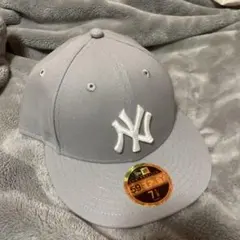 NEWERA 59FIFTYグレーキャップ