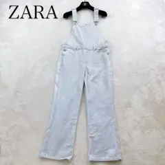 ZARA ザラ ヒッコリーストライプ サロペット M オールインワンのサムネイル