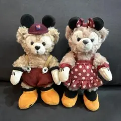 Disney ディズニー ダッフィー シェリーメイぬいぐるみバッチセット