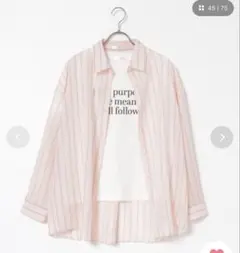 Honeys Ｔシャツ付シアーシャツのサムネイル