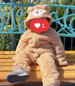 新品未使用未開封　ディズニー　ダッフィー　ロンパース ディズニーシー限定ダッフィ着ぐるみロンパース90cm ベビー服