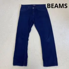 BEAMS ダークブルー ストレートデニム L