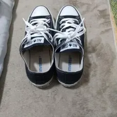 ALL STAR 黒 ローカットスニーカー23.5cm
