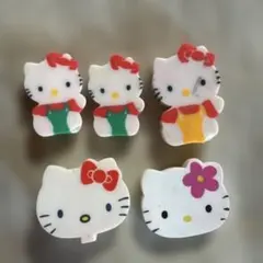 平成レトロ・ハローキティ 消しゴム 5個セット