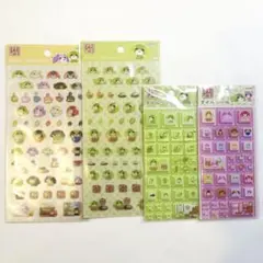 【新品】お茶犬 シール プチシール タイルシール リョク 新作 まとめ売り