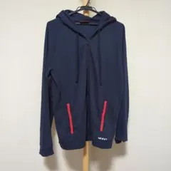 HUGO ジップアップパーカー ネイビー Lサイズ