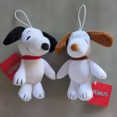 スヌーピー ぬいぐるみマスコット 2色セット