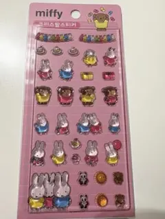 ミッフィー ボンボンドロップシール　韓国限定