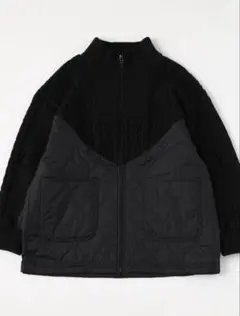 ニコアンド　ケーブルキルトジップブルゾン　新品