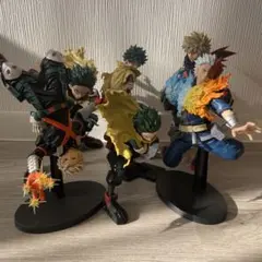 外箱あり　僕のヒーローアカデミア 緑谷出久・爆豪勝己・轟焦凍 6体セット