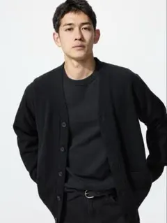 UNIQLO ラムVネックカーディガン 男女兼用