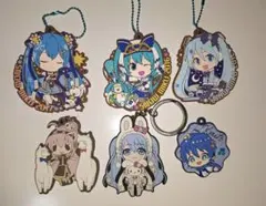 初音ミク 巡音ルカ KAITO ラバーキーホルダー ラバスト まとめ売り ボカロ