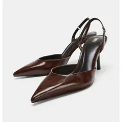 ZARA ポインテッドトゥスリングバックヒールシューズのサムネイル