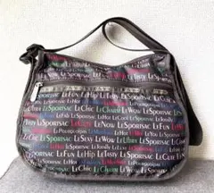 LeSportsac レスポートサック　カラフル文字ショルダーバッグ　美品