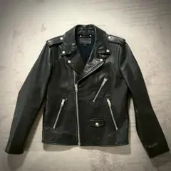 未使用級　COACH ライダースジャケット　ラムレザー　シグネチャー　黒　ロゴ 2025年最新】COACH レザージャケット・ライダースの人気アイテム