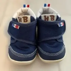 HoBiscuit ネイビー ベビーシューズ12センチ