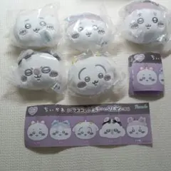 【5-15】ちいかわ　マスコットミラー　リボン　5個セット　コンプ　全種