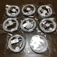 USB充電ケーブル 8本セット ホワイト