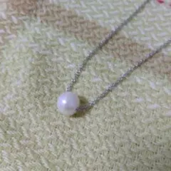 一粒パール ネックレス 　アコヤ真珠　本真珠　日本製　新品未使用